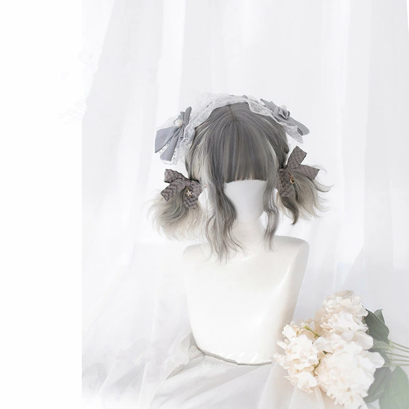 Unzzy Gray Wig + Cat Ears KF81258 HOT SALE 5 Unzzy Gray Wig + Cat Ears KF81258 HOT SALE