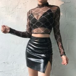 Unzzy Chic Leather Skirt KF9468 HOT SALE 8 Unzzy Chic Leather Skirt KF9468 HOT SALE