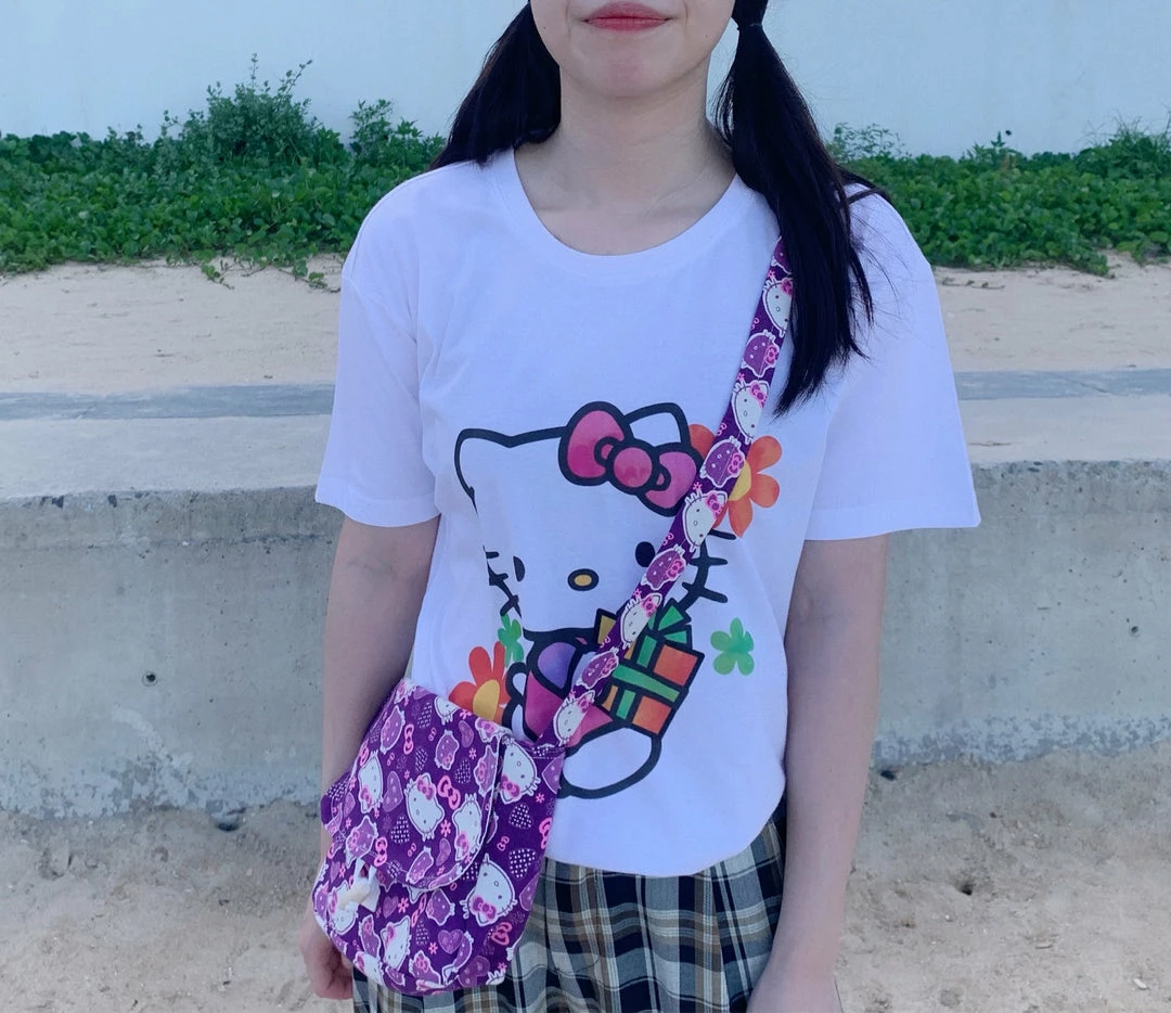 Unzzy HOT SALE Harajuku Purple Kitty Single Room Bag KF82079 5 Unzzy HOT SALE Harajuku Purple Kitty Single Room Bag KF82079