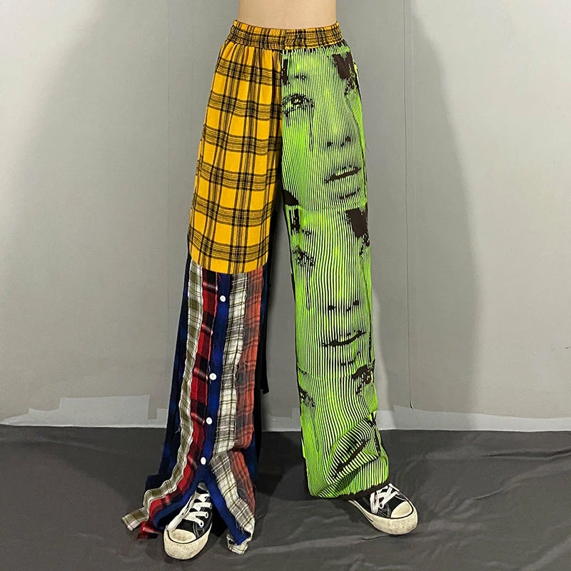 Unzzy HOT SALE Casual Plaid Pants KF81656 5 Unzzy HOT SALE Casual Plaid Pants KF81656