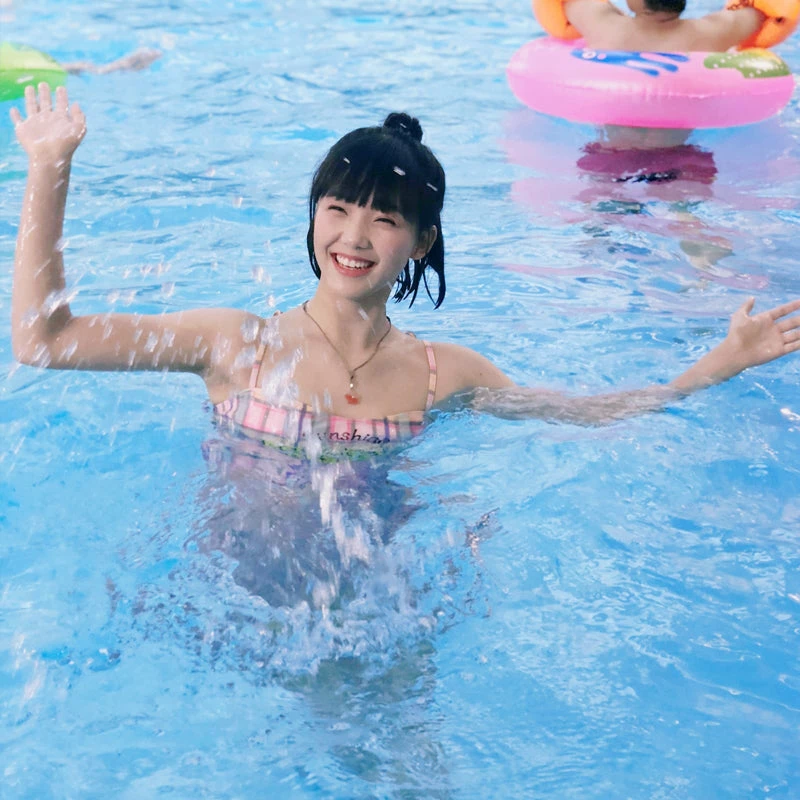 Unzzy Purple Plaid Dress Swimsuit KF81227 HOT SALE 5 Unzzy Purple Plaid Dress Swimsuit KF81227 HOT SALE