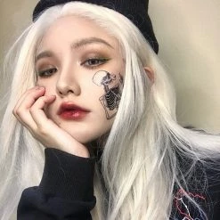 Unzzy White Big Wave Long Wig KF81387