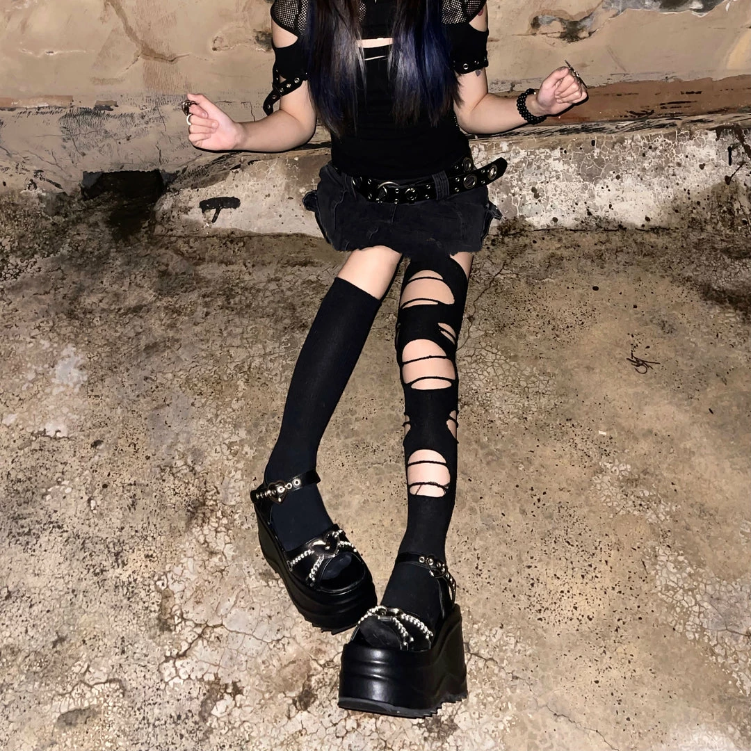 Unzzy Harajuku Platform Sandals KF82404 3 Unzzy Harajuku Platform Sandals KF82404