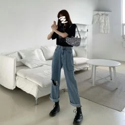 Unzzy Vintage Ripped Jeans KF81539