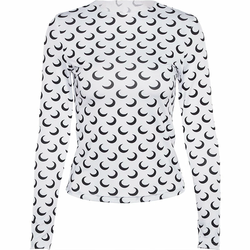 Unzzy Chic Moon T-shirt KF90370 5 Unzzy Chic Moon T-shirt KF90370