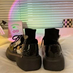 Unzzy Retro All-match Small Leather Shoes KF82708 HOT SALE