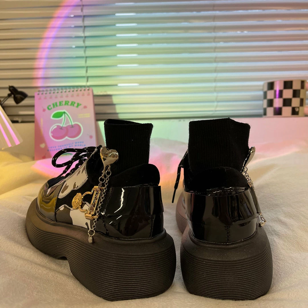 Unzzy Retro All-match Small Leather Shoes KF82708 HOT SALE 2 Unzzy Retro All-match Small Leather Shoes KF82708 HOT SALE