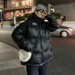 Unzzy Retro Black Cotton Jacket KF82362