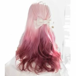 Unzzy HOT SALE Rose Purple Gradient Wig KF82487