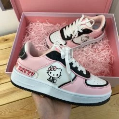 Unzzy Kitty Cute Pink Sneakers KF82570