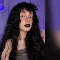 Unzzy Black Fluffy Wool Roll Wig Kf82507 HOT SALE