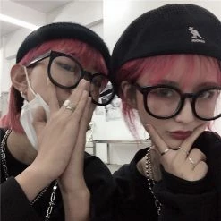 Unzzy HOT SALE Unisex Black Glasses KF81430