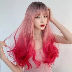 Unzzy Gradient Big Wave Curly Hair Wig KF9238