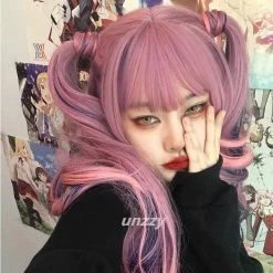 Unzzy HOT SALE Harajuku Long Curly Wig KF81770