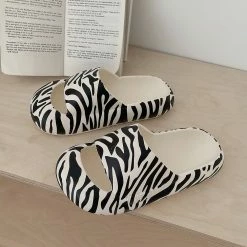 Unzzy HOT SALE Leopard Cow Slippers KF82609