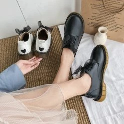 Unzzy Vintage Leather Shoes KF81839
