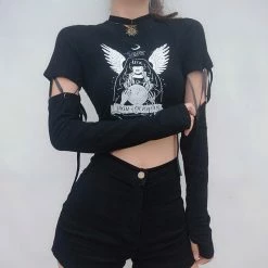 Unzzy Black Angel T-shirt KF81868