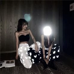 Unzzy HOT SALE Butterfly Reflective Pants KF81495