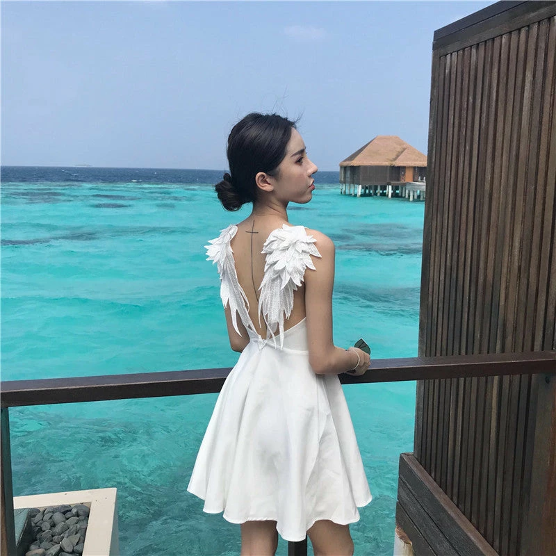 Unzzy Pastel Wings Dress KF908019 2 Unzzy Pastel Wings Dress KF908019