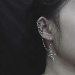 Unzzy Flying Swallow One-piece Earrings(one) KF50079