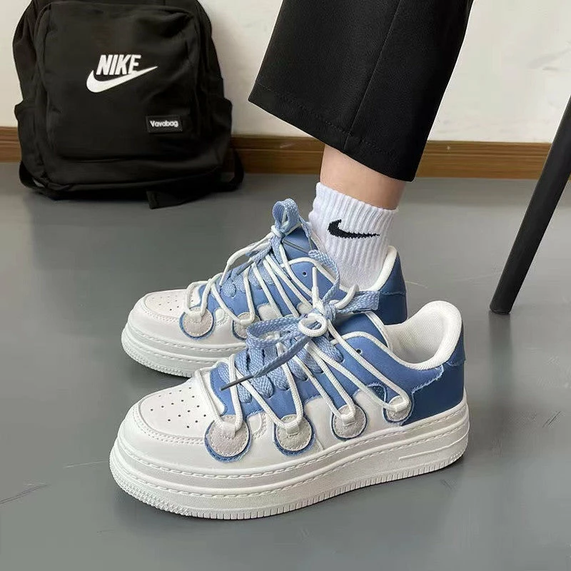 Unzzy Harajuku White Shoes KF82549 2 Unzzy Harajuku White Shoes KF82549