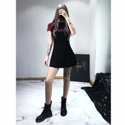 Unzzy Punk Dark Dress KF81458 HOT SALE