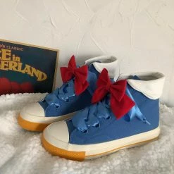 Unzzy Blue High-top Canvas Shoes KF82548