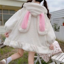 Unzzy Rabbit Ears Plus Velvet Padded Sweater KF82309 HOT SALE