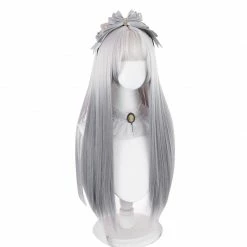 Unzzy HOT SALE Lolita Gradient Gray Long Straight Wig KF82676