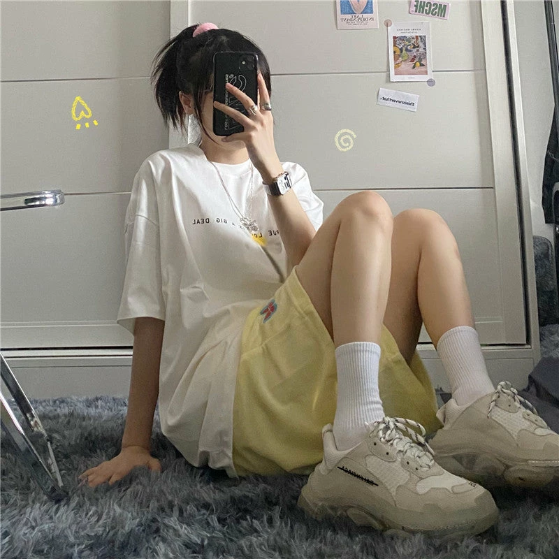 Unzzy Ulzzang Medium Long Pants KF81357 4 Unzzy Ulzzang Medium Long Pants KF81357