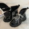 Unzzy Black Boots KF7509
