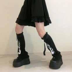 Unzzy Punk Black Socks Set KF9598 HOT SALE 9 Unzzy Punk Black Socks Set KF9598 HOT SALE