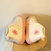 Unzzy Flower Embroidered High-top Canvas Shoes KF90186 HOT SALE