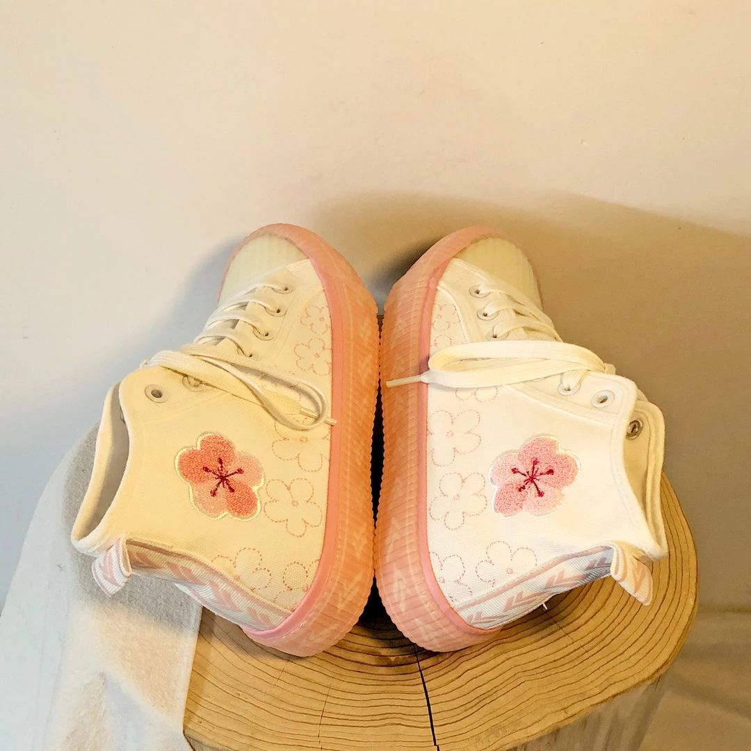 Unzzy Flower Embroidered High-top Canvas Shoes KF90186 HOT SALE 1 Unzzy Flower Embroidered High-top Canvas Shoes KF90186 HOT SALE