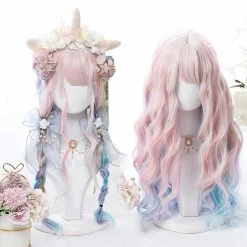Unzzy Mixed Pink Gradient Wig KF81692