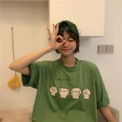 Unzzy Ulzzang Cartoon T-shirt KF90648 HOT SALE 7 Unzzy Ulzzang Cartoon T-shirt KF90648 HOT SALE