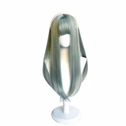 Unzzy Green Long Straight Wig KF82106