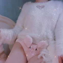 Unzzy Cute Plush Bunny Panties Kf82727