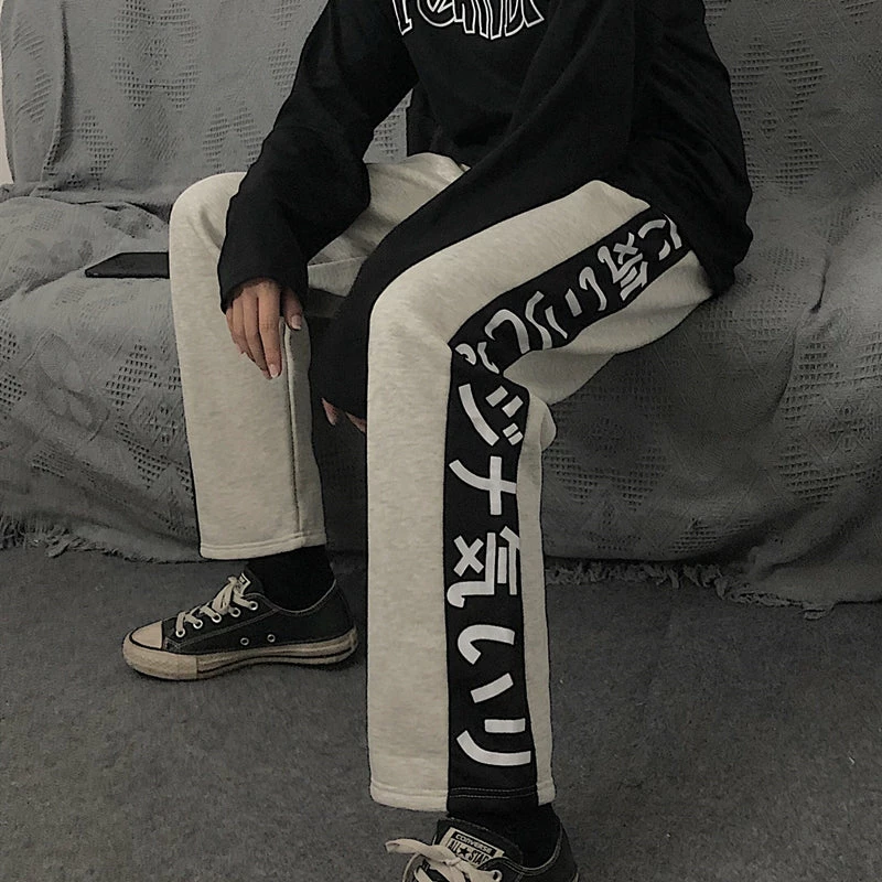 Unzzy HOT SALE Harajuku Plus Velvet Casual Pants KF81021 4 Unzzy HOT SALE Harajuku Plus Velvet Casual Pants KF81021