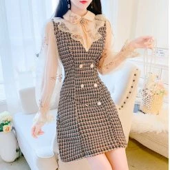 Unzzy HOT SALE Black Long Sleeve Dress KF81099 8 Unzzy HOT SALE Black Long Sleeve Dress KF81099