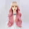 Unzzy HOT SALE Lolita Gold Powder Long Curly Hair Wig KF82428