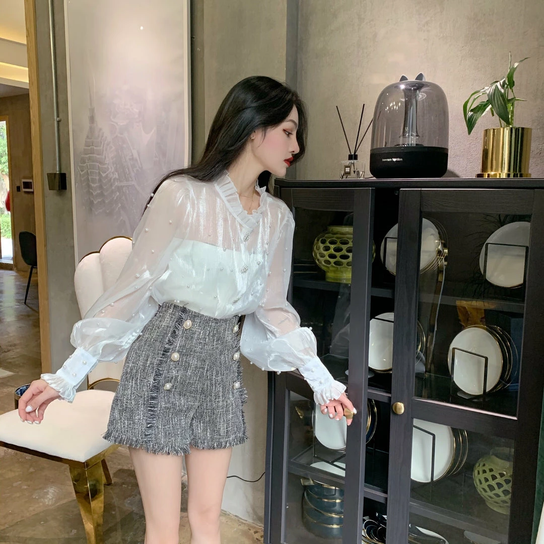 Unzzy HOT SALE Super Fairy Lantern Sleeve Top KF30192 3 Unzzy HOT SALE Super Fairy Lantern Sleeve Top KF30192