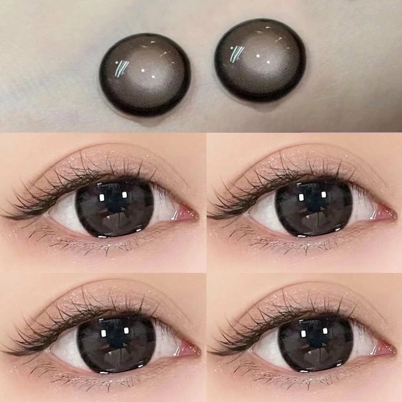 Unzzy Black Contact Lenses (two Pieces) KF8002 1 Unzzy Black Contact Lenses (two Pieces) KF8002