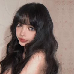 Unzzy HOT SALE Vintage Black Long Curly Hair Wig KF82642