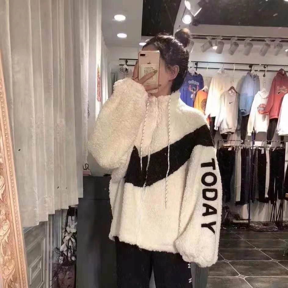 Unzzy Lamb Wool Sweatshirt KF81699 2 Unzzy Lamb Wool Sweatshirt KF81699