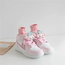 Unzzy Pink High-top Sneakers KF90087 HOT SALE