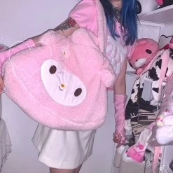 Unzzy HOT SALE Pink Plush Bag KF81652