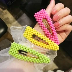 Unzzy Fluorescent Pearl Hair Clip KF90688 10 Unzzy Fluorescent Pearl Hair Clip KF90688