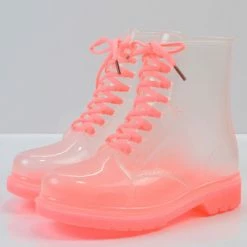 Unzzy Transparent Rain Boots KF82083 13 Unzzy Transparent Rain Boots KF82083