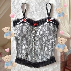 Unzzy Vintage Bow Camisole KF82808